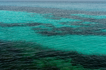 The coast of Favignana Island in south mediterranean