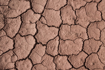 Red soil cracked by drought Red Clay Cracking