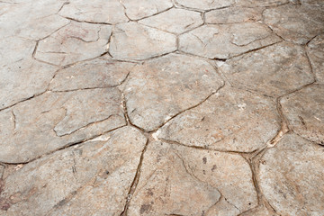 Gray slate road texture with irregular shap