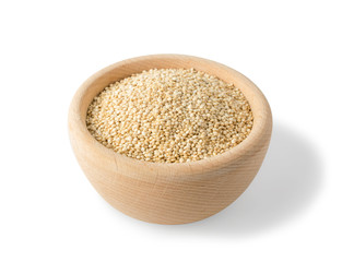 Quinoa Seeds Background or Chenopodium Quinoa Isolated