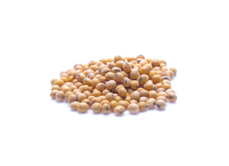 Soybeans  isolated on white background