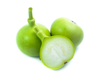 bottle gourds isolated on white background