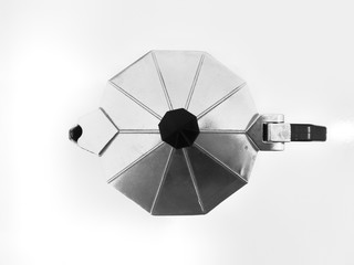 black umbrella isolated on white background