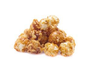 Popcorn isolated on white background