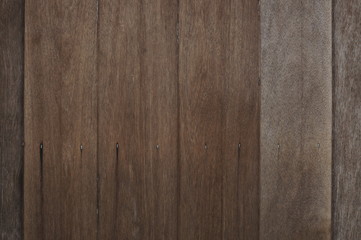 Old wood fence plank texture and background,Brown color and vintage tone.