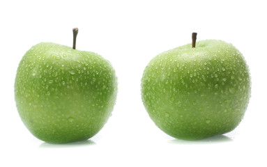 Green apple isolated on white background