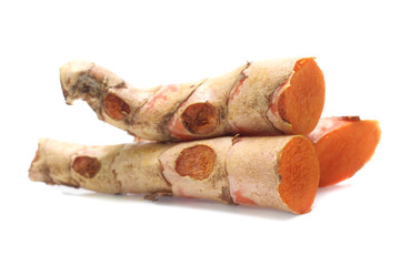 turmeric isolated on white background