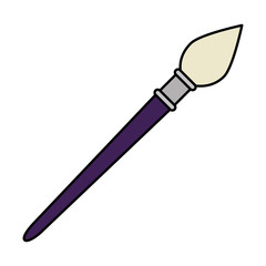 paint brush school supply icon