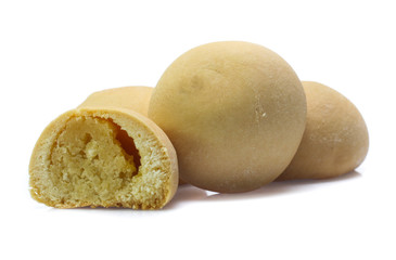 Mochi dessert isolated on white background