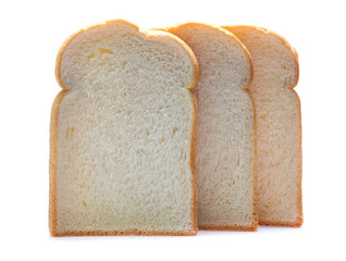 sliced bread isolated on white background