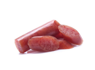 Sausage isolated on white background