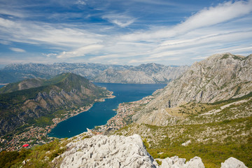 Fototapeta na wymiar Kotor, Montenegro. Seen from above