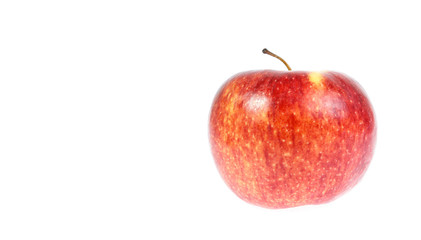 Red apple on a white background