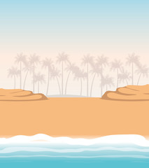 Fototapeta na wymiar pattern of sand and sea isolated icon