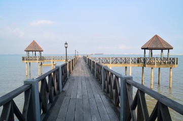 floating resort at Tanjung Piai, Johor, Malaysia