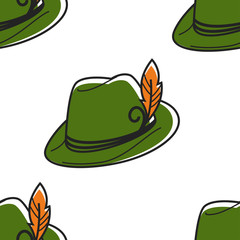 Austrian symbol hat with feather robin hood headdress