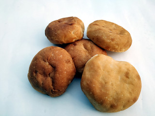 Homemade Freshly baked soft Dinner Rolls, selective focus  R