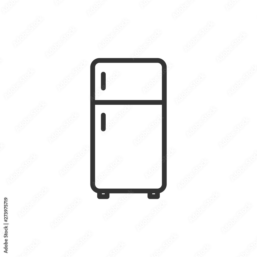 Leinwandbilder freezer icon template black color editable. freezer symbol flat vector sign isolated on white backgr