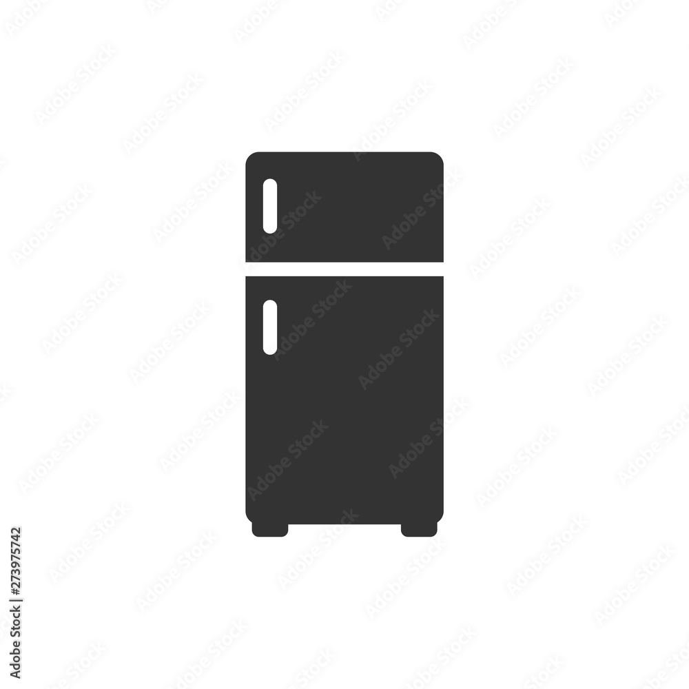 Aufkleber Freezer icon template black color editable. Freezer symbol Flat vector sign isolated on white background. Simple vector illustration for graphic and web design.
