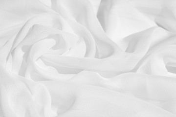 Texture chiffon fabric white color for backgrounds