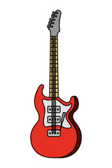 electric guitar instrument musical icon