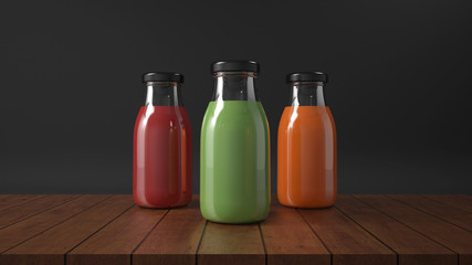 Juice smoothie smoothies in bottle - 273976767