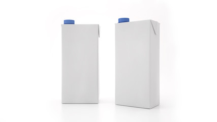 Milk Bottle Mock-Up. Blank Label - 273976789