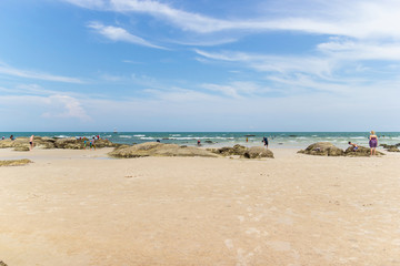 Landscapes View The atmosphere is beautiful Sand and sea
