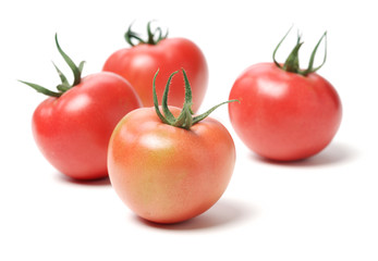 fresh tomato isolated on white background