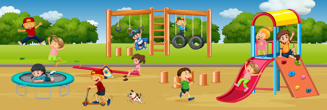 Playground Cartoon Images – Browse 45,329 Stock Photos, Vectors, and Video  | Adobe Stock