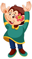 A female monkey character