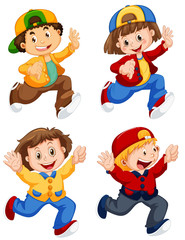 Set of people character