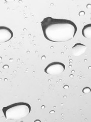 water drops on blue background