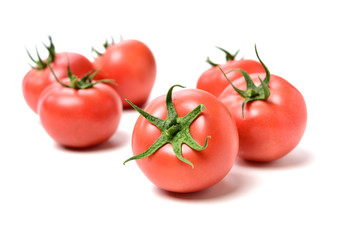 fresh tomato isolated on white background