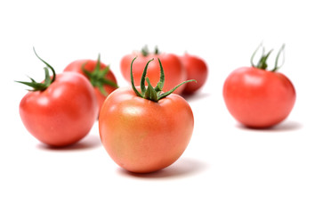 fresh tomato isolated on white background