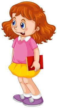 A cute girl character