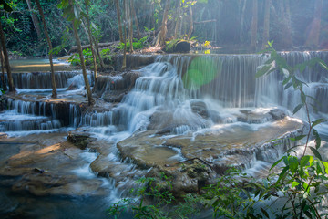 Obraz premium Huai Mae Kamin beautiful waterfalls