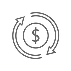 Money flow icon