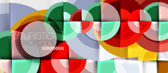 Obraz premium Geometric design abstract background - circles
