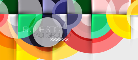 Obraz premium Geometric design abstract background - circles