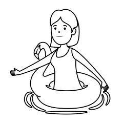 happy young girl with flemish float character