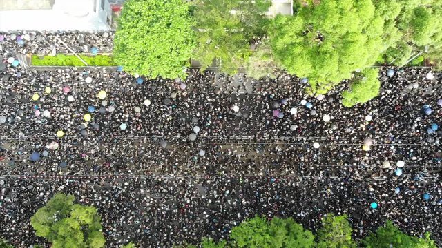 2 million protesters stand out to oppose a controversial extradition bill on June 16 2019 hong kong