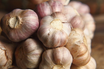 Spicy cooking ingredient garlic for thai food