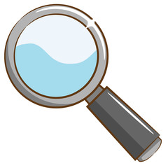 magnifying vector graphic design