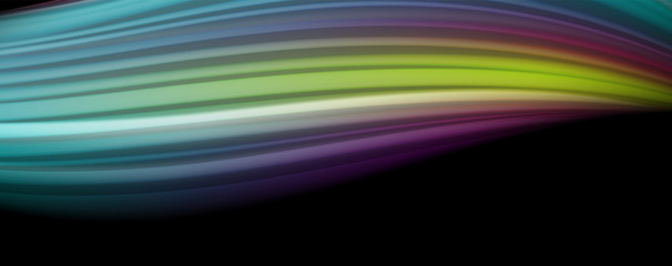 Modern rainbow liquid color flow colorful poster. Wave Liquid shape in black color background. Abstract composition