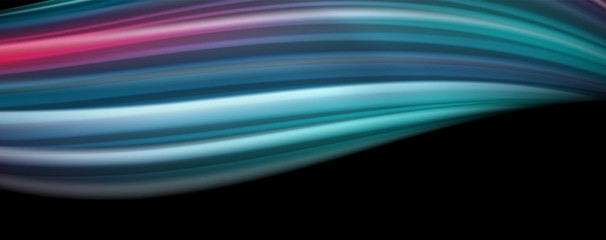 Modern rainbow liquid color flow colorful poster. Wave Liquid shape in black color background. Abstract composition