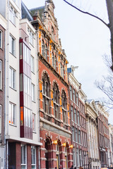 Fototapeta na wymiar Colorful houses and architecture of Amsterdam, the Netherlands