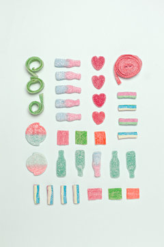 Collection of sour candy