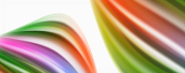 Color flowing waves, liquid conceptual abstract background