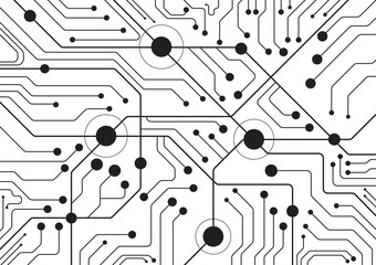 High tech technology geometric